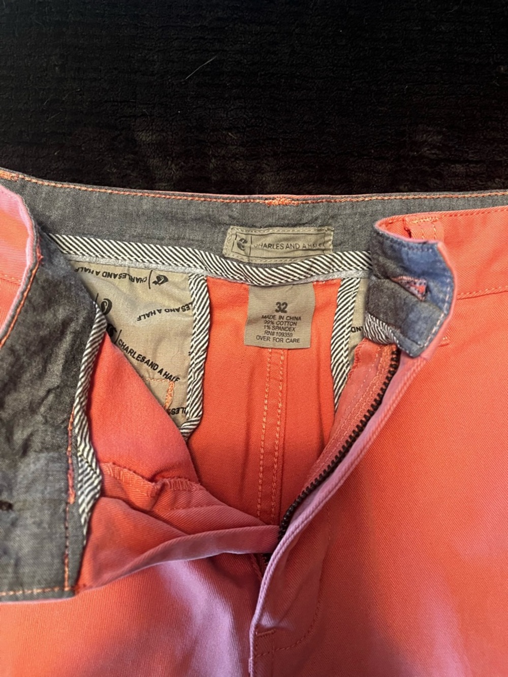 Charles and A Half Coral  Men's Shorts - Size 32